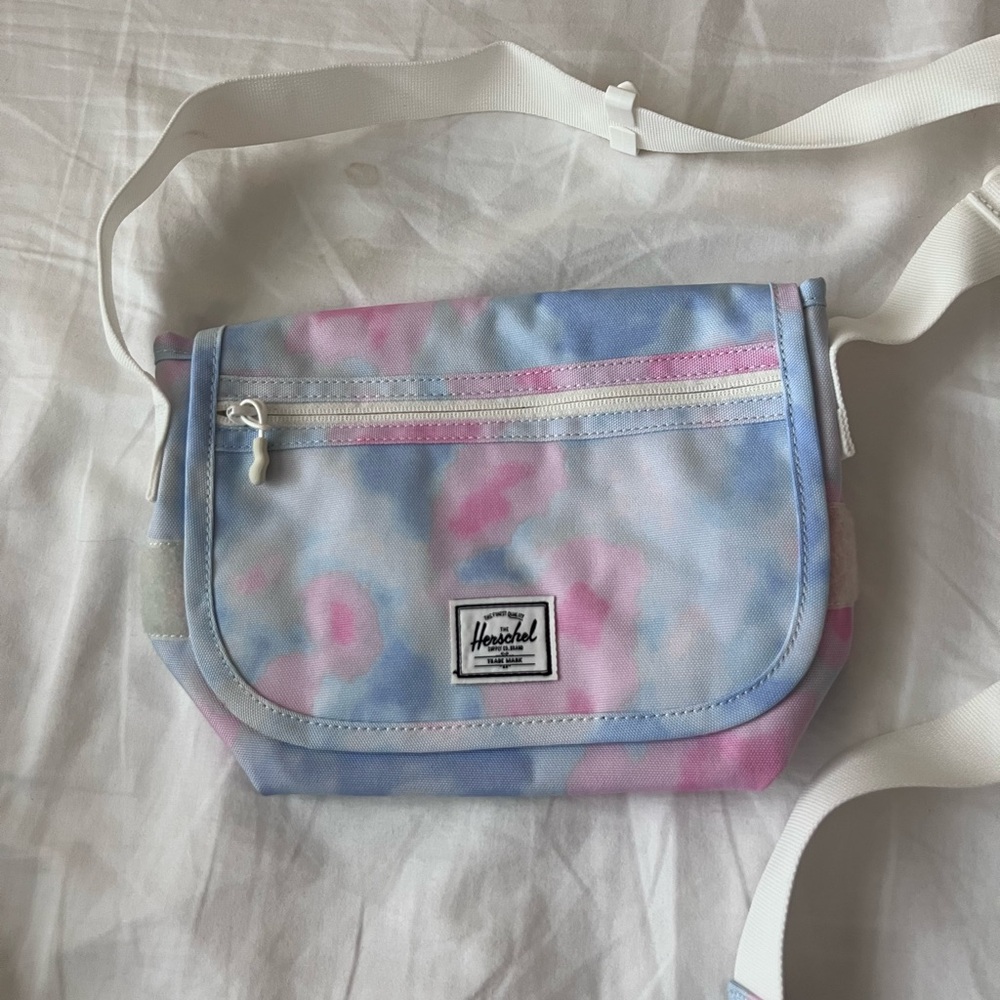 Herschel Supply Company Blue and Pink Tie-Dye Crossbody Bag